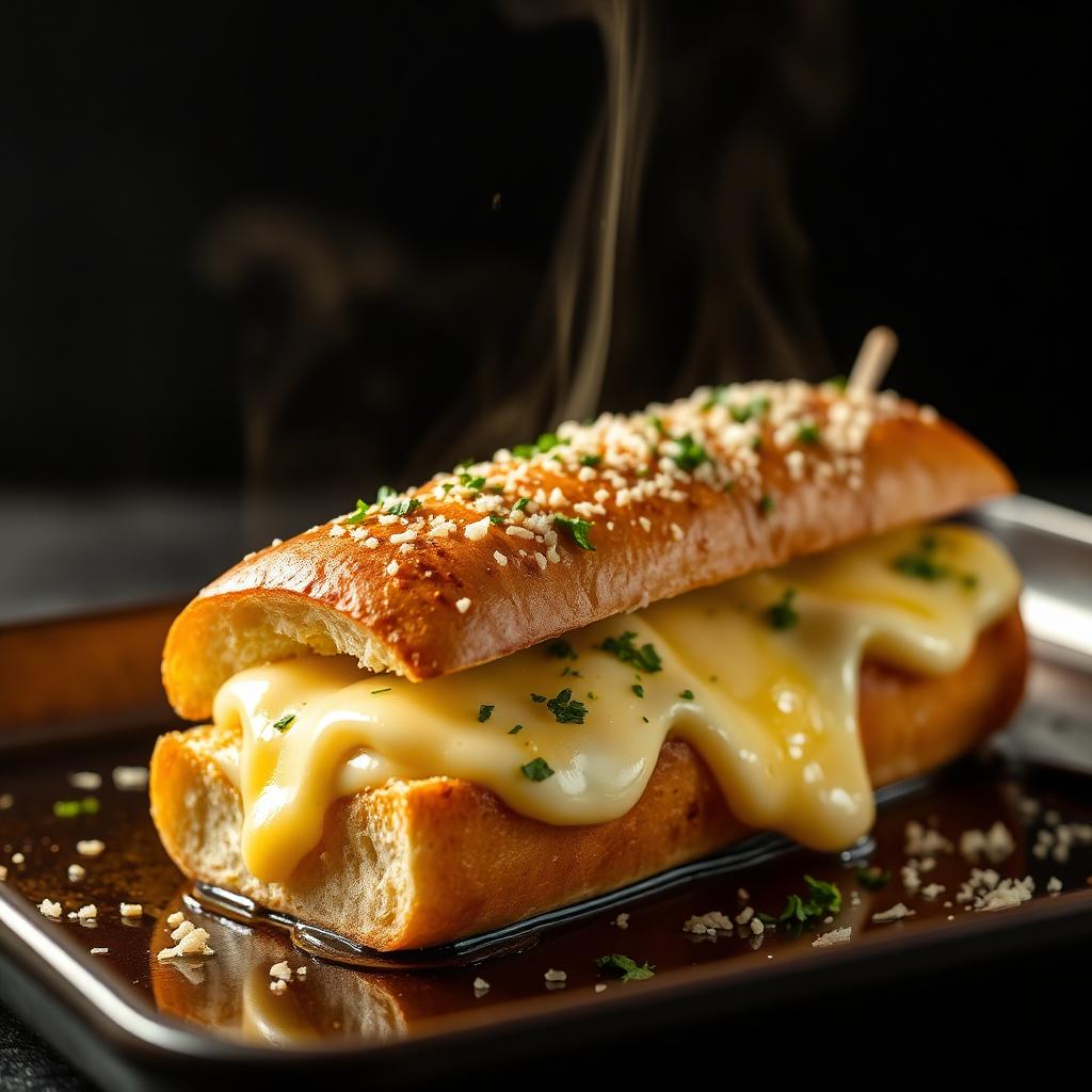 Garlic Parmesan Baked Subs